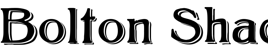 Bolton Shadowed Font Download Free
